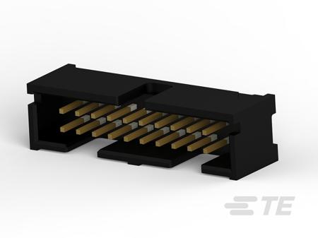 103308-5 TE Connectivity AMP-LATCH Series Straight Through Hole PCB Header, 20 Contact(s), 2.54 mm Pitch, 2 Row, Shrouded