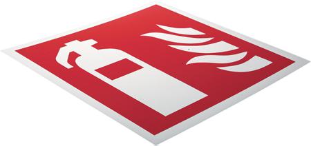 813-4621 RS Pro Plastic Fire Safety Sign Fire Extinguisher Sign with Pictogram Only, 200 x 200mm
