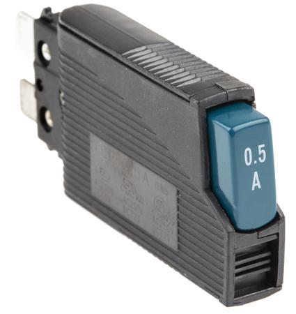 0712152 Phoenix Contact Thermal Circuit Breaker - TCP 0.5A  Single Pole 65 V dc, 250V ac Voltage Rating, 500mA Current Rating