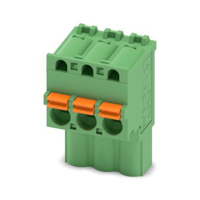 1873663 Phoenix Contact FKCVW 2 Series PCB Connector, 3-Contact, 5.08mm Pitch, 1-Row, Push In Spring Termination
