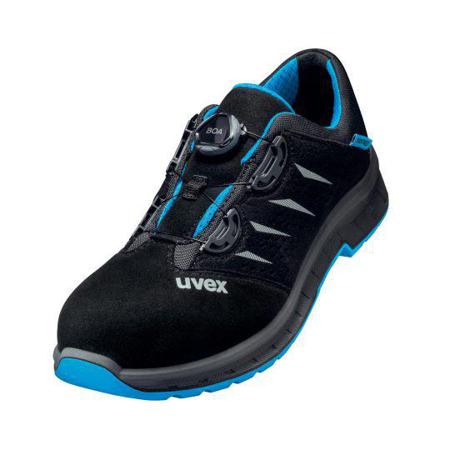 6938240 uvex 2 trend Unisex Black, Blue  Toe Capped Safety Shoes, UK 6.5, EU 40