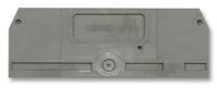 280-314 Wago End Cover, 280 Series , Grey
