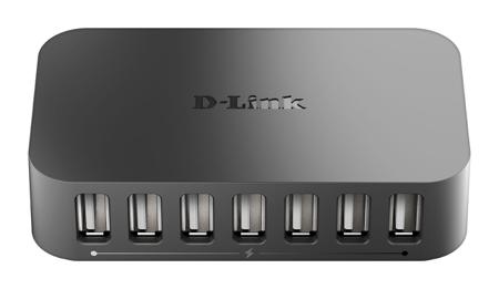 DUB-H7/B D-Link 7 Port USB 2.0 USB A  Hub, External Power Adapter Powered, 100.08 x 55.88 x 22.86mm