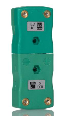 891-9022 RS Pro IEC Standard In-Line Plug & Socket Connectors for use with Type K Thermocouple