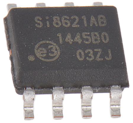 SI8621AB-B-IS  Skyworks Solutions Inc, 2-Channel Digital Isolator 1Mbps, 2.5 kVrms, 8-Pin SOIC
