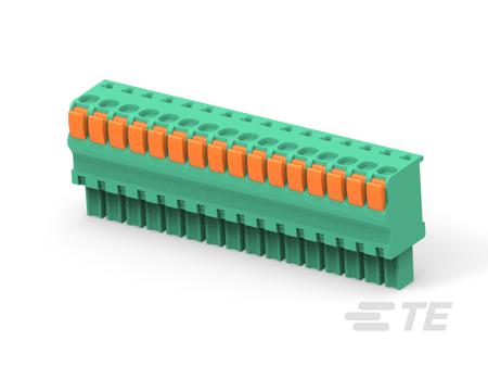 1-1986722-6 TE Connectivity, 3.81mm Pitch, Buchanan, 16 Way, Vertical, Pluggable Terminal Block, Plug, PCB, Push In Spring