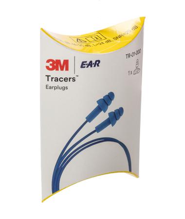 TR-01-000 Reusable Blue Thermoplastic Corded Ear Plugs, 32dB, 1 Pairs