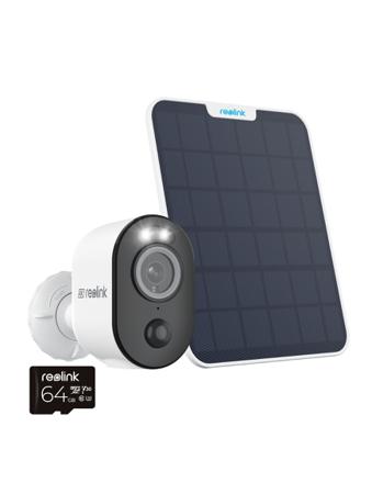 A4K3S2M64-UK Reolink Indoor, Outdoor IR Solar Powered Wifi CCTV Camera