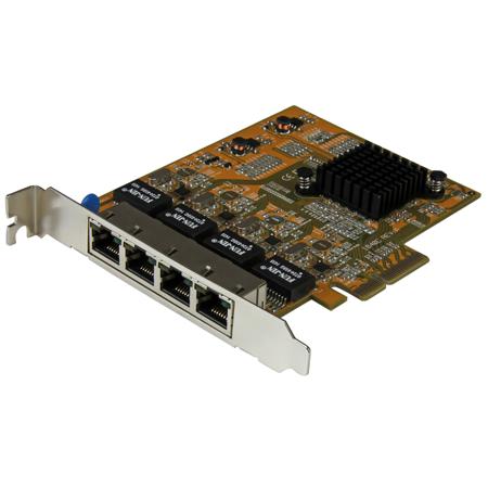 ST1000SPEX43 StarTech.com 4 Port PCIe RJ45 Network Card, 10/100/1000Mbit/s