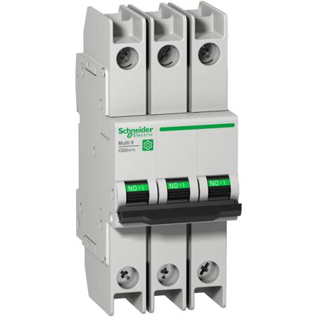 M9F52301 Schneider Electric Multi9 MCB Mini Circuit Breaker, 3P Poles, 1A Curve C, 277V AC