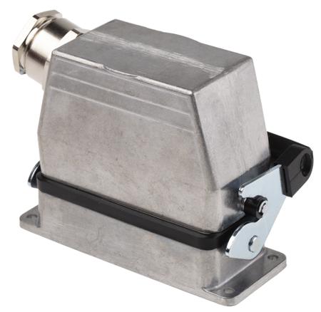 70365100 EPIC H-B Heavy Duty Power Connector Hood, 16 Contacts, PG21 Thread, Side Entry