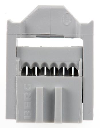71600-006LF Amphenol ICC 6-Way IDC Connector Socket for Cable Mount, 2-Row