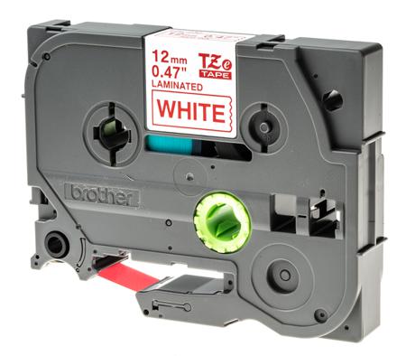 TZe-232 BROTHER , 12 mm Red on White Label Printer Tape
