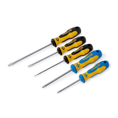 T4727 CK Phillips, Slotted Precision Screwdriver Set, 5-Piece, ESD-Safe