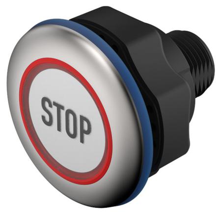 84-ACKS-C18-04C5 EAO Capacitive Switch NO,Illuminated, Green, IO-Link, IP69K