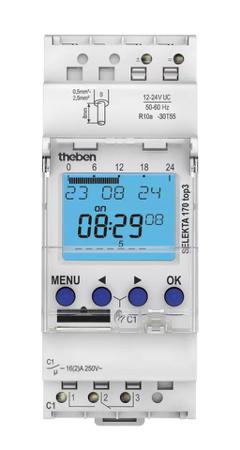 1704130 Theben Digital Time Switch 12 → 24 V ac, 1-Channel