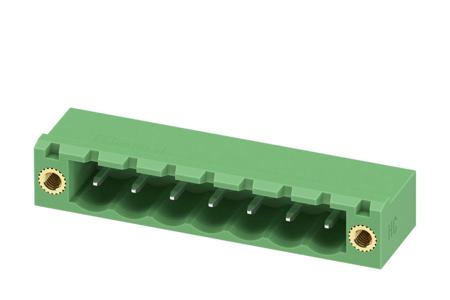 1924130 Phoenix Contact, 5.08mm Pitch, MSTB 2.5 HC/ 7-GF-5.08, 7 Way, Pluggable Terminal Block, Header, Solder Termination,
