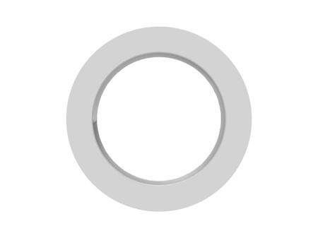 1SNG607010R0000 Light Grey UL 94 V2 PA 6 Cable Gland Locknut, M25 Thread