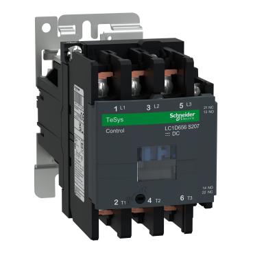 LC1D656FWS207 Schneider Electric TeSys D Reversing Contactor, 110 V dc Coil, 3-Pole, 65 A, 37 kW, 3NO