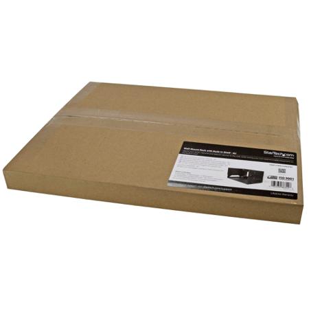 WALLSHELF4U 4U Server Rack With Steel 2-Post Frame in Black