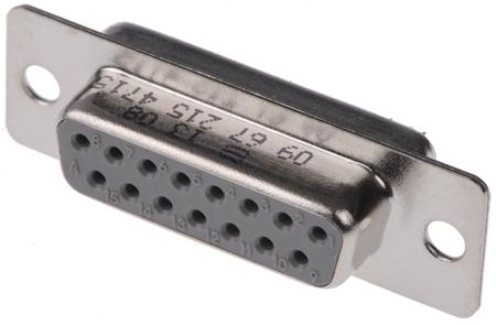 09672154715 HARTING 15 Way Panel Mount D-sub Connector Socket