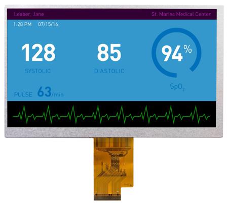 DT070BTFT Displaytech  TFT LCD Colour Display, 7in, 1024 x 600pixels
