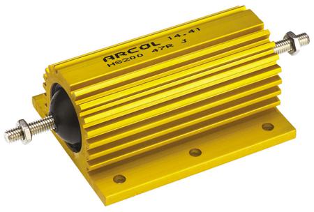 HS200 47R J Arcol, 47Ω 200W Wire Wound Chassis Mount Resistor  ±5%
