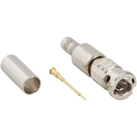 034-1026 Amphenol RF HD-BNC Series, Plug Cable Mount HD-BNC Connector, 75Ω, Crimp Termination, Straight Body