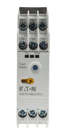 066401 EMT6-DB(230V) Eaton Overload Relay 1NO + 1NC, 3 A Contact Rating, 2 W, 230 Vac, EMT