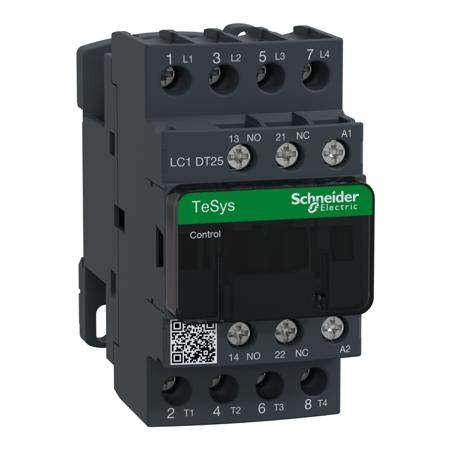 LC1DT25P7 Schneider Electric Tesys D LC1D 4 Pole Contactor, 4NO, 25 A, 230 V ac Coil
