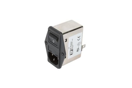 FFSAS10BFR XP Power 10A, 264 V ac Male Screw IEC Inlet Filter 2 Pole , Faston 1 Fuse