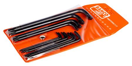 1995TORX/11T Bahco 11 piece, T7, T9, T10, T15, T20, T25, T27, T30, T40, T45, T50