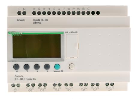 SR2B201B Schneider Electric Zelio Logic Series Logic Module, 24 V ac Supply, Relay Output, 12-Input, Discrete Input