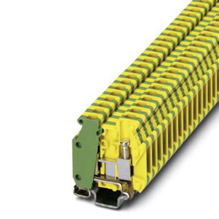 1413117 Phoenix Contact  MBK 3/E-Z-PE Series Green/Yellow, Single-Level, Screw Termination