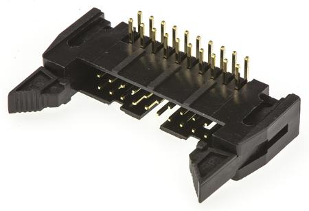 T816120A1R101CEU Amphenol Communications Solutions T816 Series Right Angle Through Hole PCB Header, 20 Contact(s), 2.54mm Pitch, 2