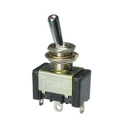 ET125D12-Z Nidec Components Toggle Switch, PCB Mount, On-On, SPDT, Solder Terminal