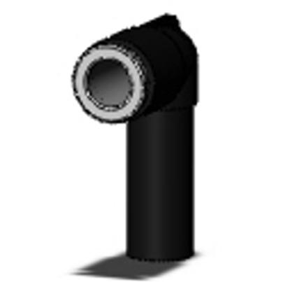 KQ2L16-00A-X35 SMC KQ2 Series One-touch Fitting, Push In 16 mm to Push In 16 mm, Push-in Connection Style,