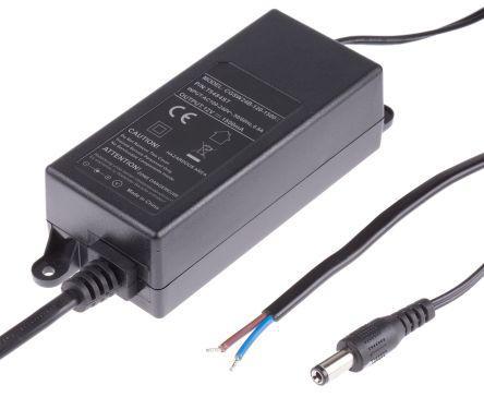 T5484ST RS Pro 18W Desktop Power Supply, 100 → 240 V ac, 12V dc 1.5A Output Level V 1 Output, Fixed Bare end