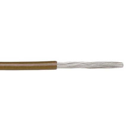 3055 BR001 Alpha Wire Hook-up Wire PVC Series Brown 0.81 mm² Hook Up Wire, 18 AWG, 16/0.25 mm, 305m, PVC Insulation,