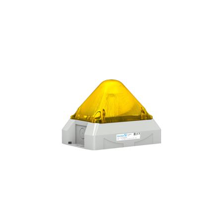 21551103055 Pfannenberg PY X-M-10 Series Yellow Flashing Beacon, 230 V ac, Panel Mount, Xenon Bulb, IP66