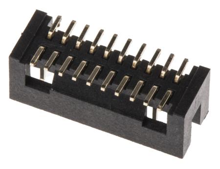 121-6541 RS Pro PCB Header, 20 Way, 1.27mm Pitch, 2 Row, Straight, Surface Mount