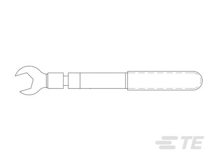 1061789-1 TE Connectivity, 3/4 in Drive, Open End Drive, 3/4in Insert