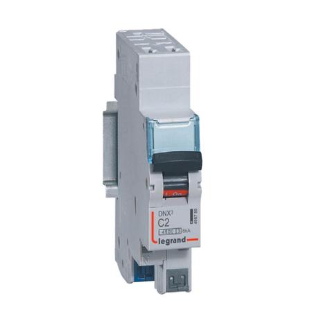 406780 Legrand, DNX3 MCCB 1P 20A, Breaking Capacity 4500 A, DIN Rail Mount