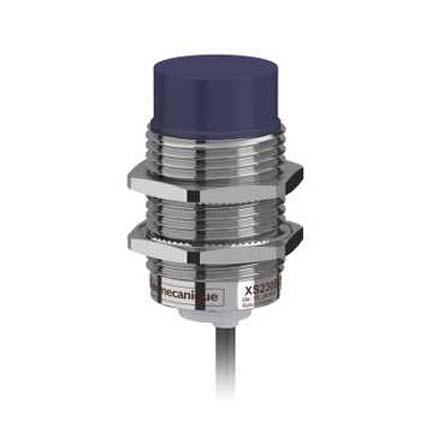 XS230BLPBL2 Telemecanique Sensors Inductive Threaded Barrel Proximity Sensor, M30, 15 mm Detection, PNP NC, 12 → 24 V dc