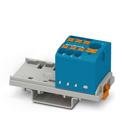 1221457 Phoenix Contact Distribution Block, 6 Way, 2.5mm², 22.5A, 440 V, Blue
