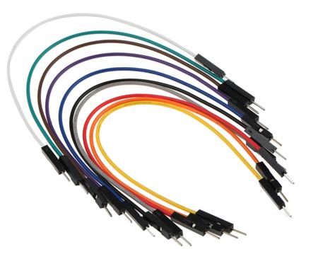 MIKROE-513 , 150mm Insulated Breadboard Jumper Wire in Black, Blue, Brown, Green, Grey, Orange, Purple, Red, White,