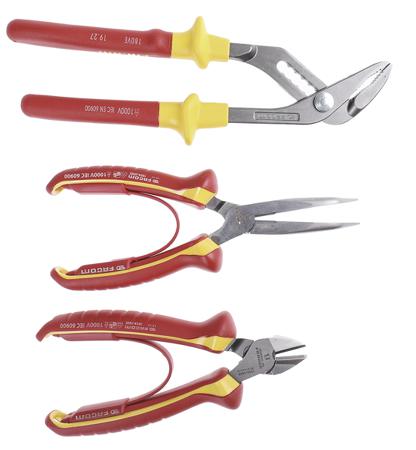 VE.A3 Facom 3-Piece Plier Set, 300 mm Overall