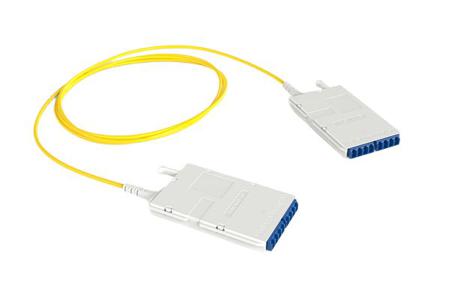 RNU8-C-08S2LCLCY100M HellermannTyton Connectivity RapidNet Ultra8Series, 8 Port LC to LC, Single Mode Cassette