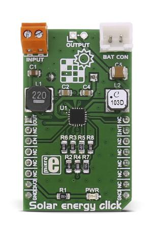 MIKROE-2814 MikroElektronika Solar Energy Click Solar Energy for BQ25570