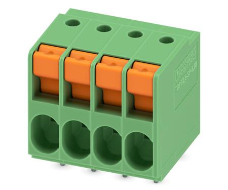 1017505 Phoenix Contact TDPT 2.5/ 4-SP-5.08 Series PCB Terminal Block, 4-Contact, 5.08mm Pitch, Through Hole Mount, 1-Row,